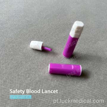 Segurança estéril Blood Lancet-Type Button ativado